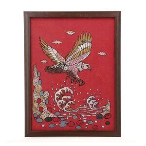NEW Handcrafted Gemstone Eagle Wall Painting (0.88 lbs)